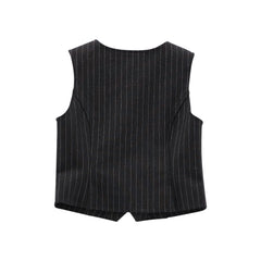 gilet punto milano gessato con lurex ragazza