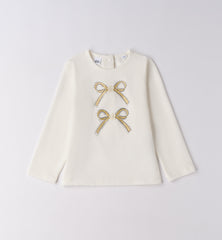 maglia girocollo manica lunga bambina