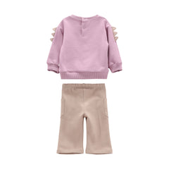 completo felpa e pantaloni bambina