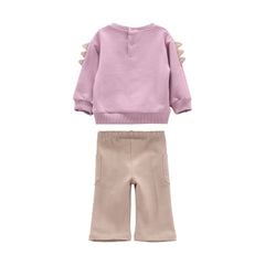 completo felpa e pantaloni bambina