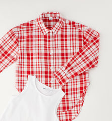 set camicia + canotta ragazza