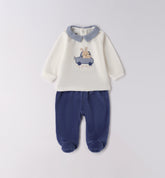 tutina 2 pezzi con piede neonato