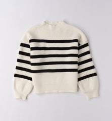 maglione a righe ragazza