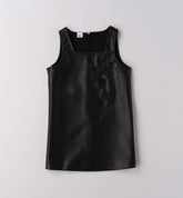 abito similpelle bambina