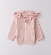 felpa aperta con zip bambina