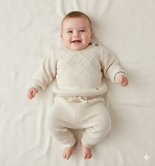 completo in maglia neonato