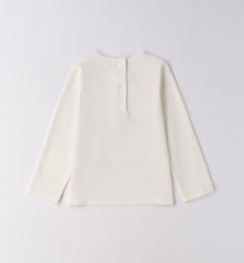 maglia girocollo manica lunga bambina