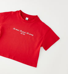 t-shirt crop ragazza