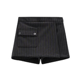 gonna pantalone punto milano gessato con lurex ragazza