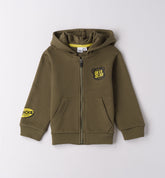 felpa con cappuccio e zip bambino