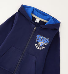felpa con zip e cappuccio bambino