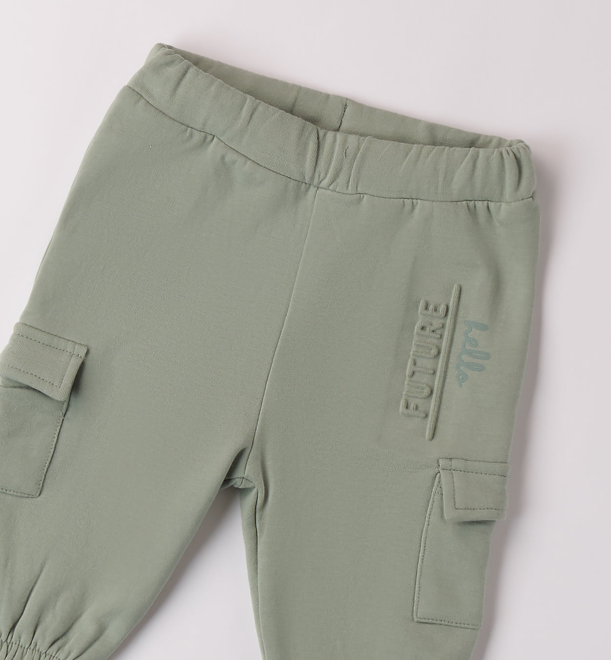 pantalone maglia tagliata lungo