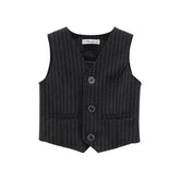 gilet punto milano gessato con lurex ragazza