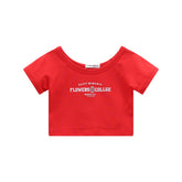 t-shirt crop ragazza