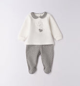 tutina 2 pezzi con piede neonata