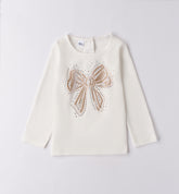 maglia girocollo manica lunga neonata/bambina