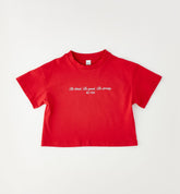 t-shirt crop ragazza