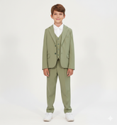 completo elegante bambino verde salvia