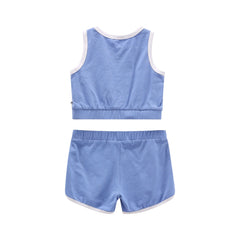 completo bambina/ragazza top e shorts