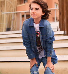 camicia denim ragazzo