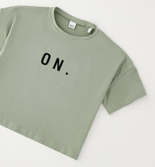 t-shirt crop ragazza