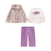 completo felpa str.invernale e jersey stretch bambina