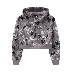 felpa con zip ragazza