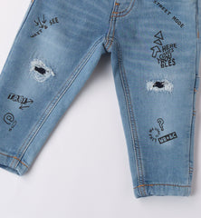 pantalone denim lungo