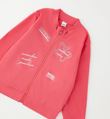 felpa con zip bambina