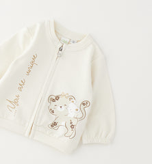 felpa con zip bambina