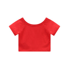 t-shirt crop ragazza