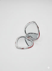 specchietto natalizio doppio a cuore