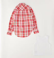 set camicia + canotta ragazza