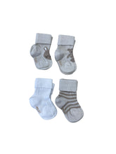 calzino corto quadripack cotone unisex