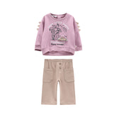 completo felpa e pantaloni bambina