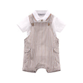 completo polo e salopette bambino