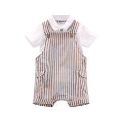 completo polo e salopette bambino