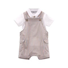 completo polo e salopette bambino
