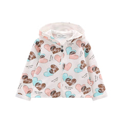 felpa con zip bambina