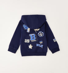 felpa con zip e cappuccio bambino