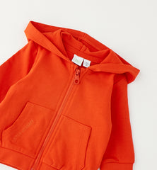 felpa con zip e cappuccio bambino