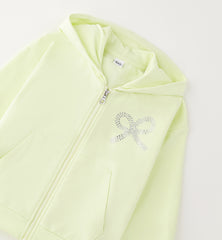 felpa con zip bambina