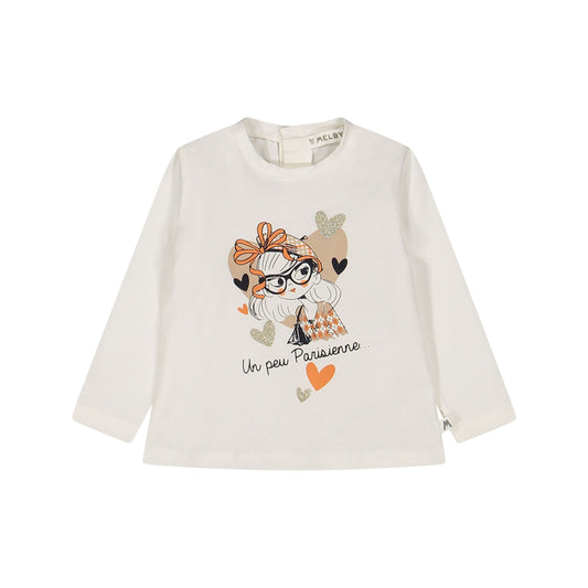 t-shirt m/l.jersey stretch invernale bambina