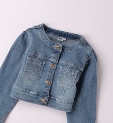 giubbino jeans bambina