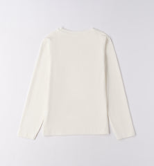 maglia girocollo manica lunga ragazza