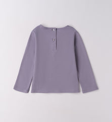 maglia girocollo manica lunga bambina
