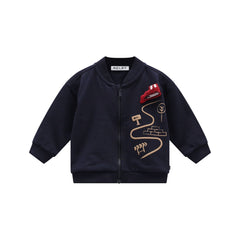 maglia m/l zip lunga felpa invernale bambino