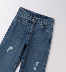 pantalone in jeans ragazza