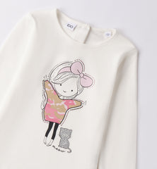 maglietta manica lunga bambina