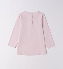 maglia girocollo manica lunga neonata/bambina